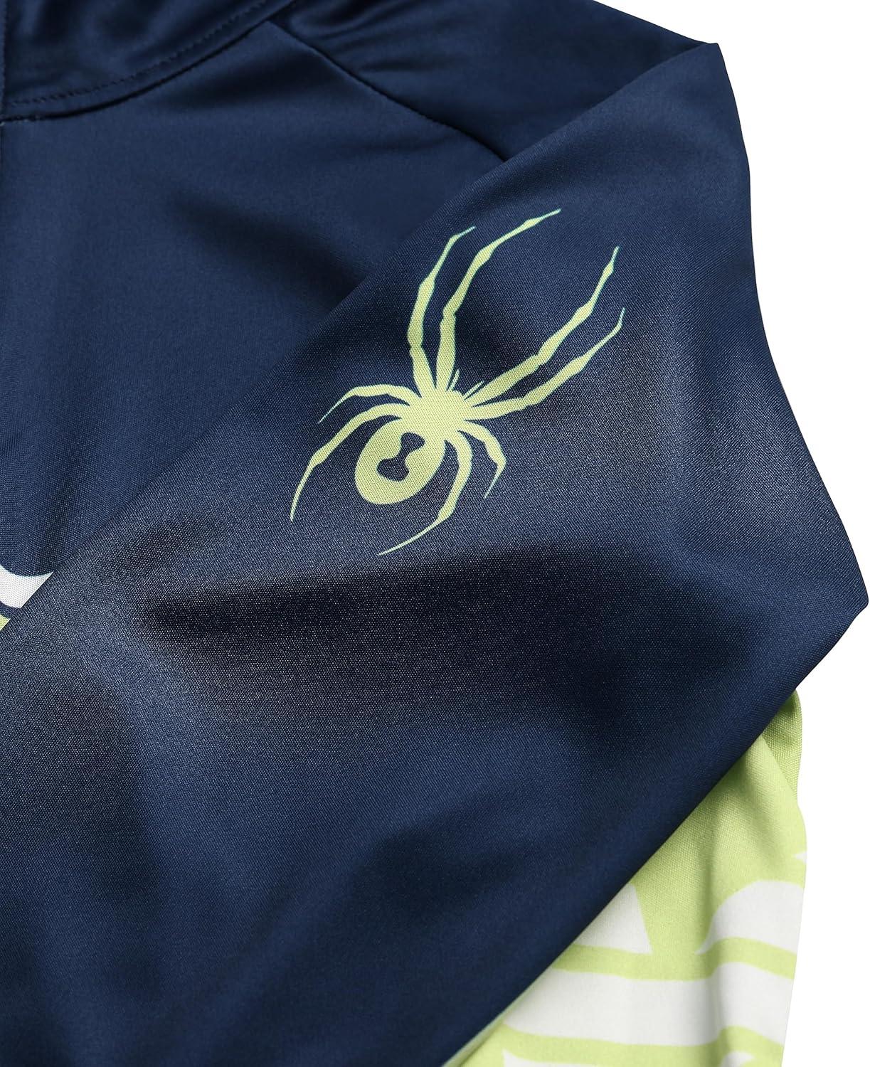 imageSpyder Boys Web Half Zip TNeckTrue Navy