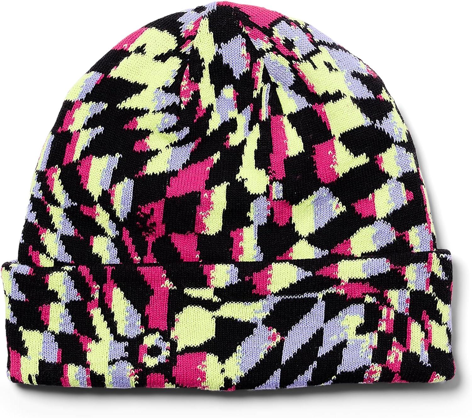 imageSpyder Girls Check Floral Beanie Hat