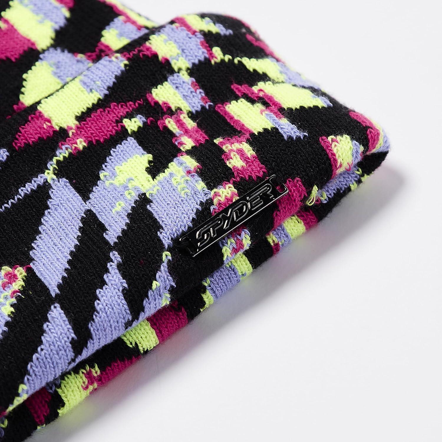 imageSpyder Girls Check Floral Beanie Hat
