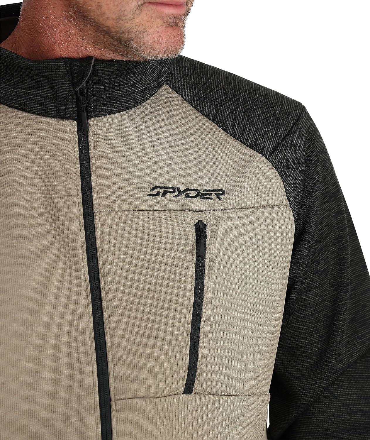 imageSpyder Mens Encore Fleece Jacket Full ZipDesert Taupe