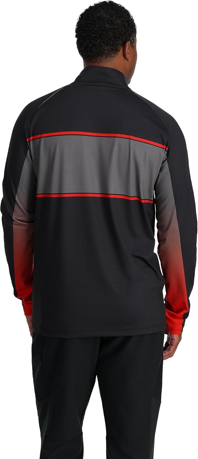 imageSpyder Mens Paramount Zip TNeck MidLayer MensBlack
