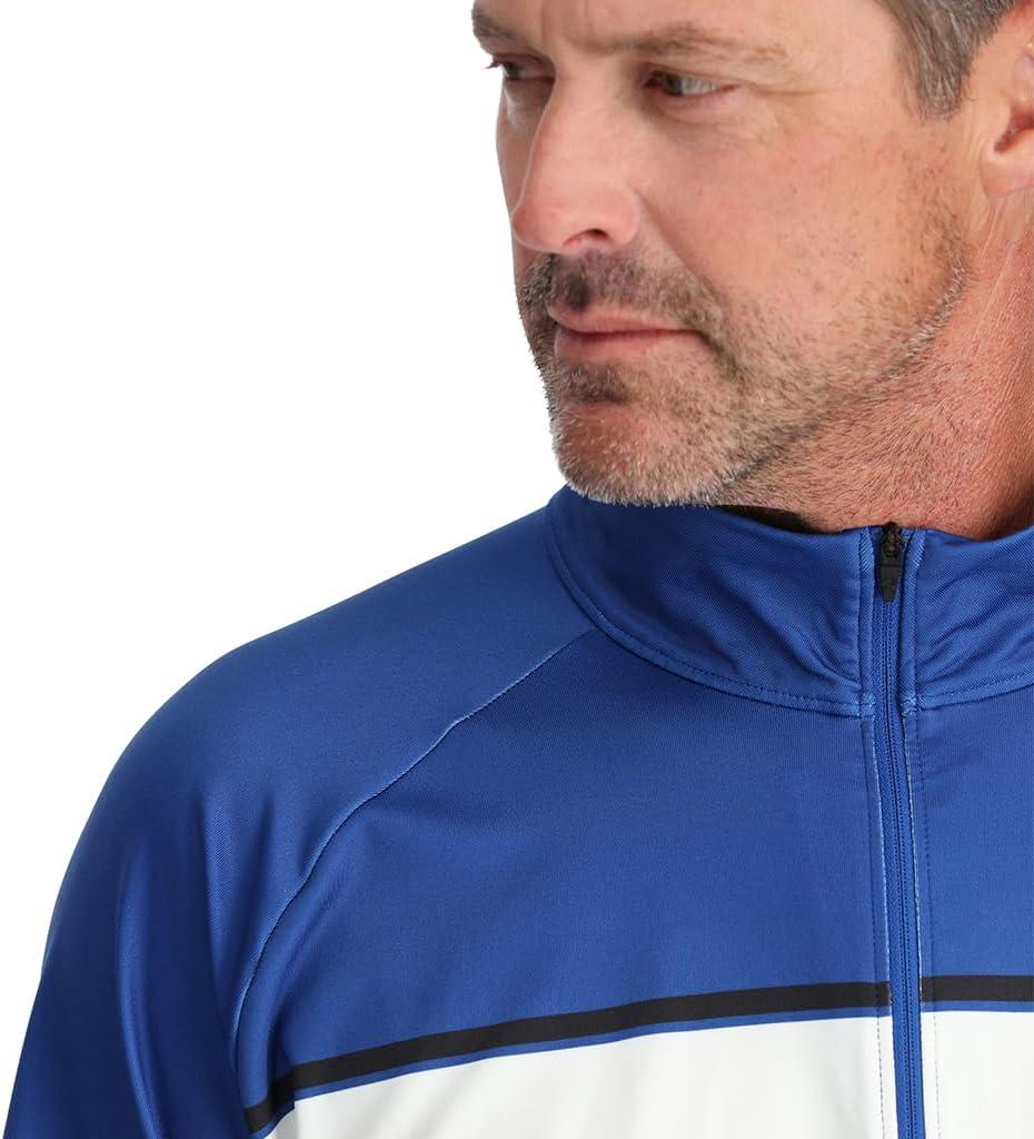 imageSpyder Mens Paramount Zip TNeck MidLayer MensElectric Blue