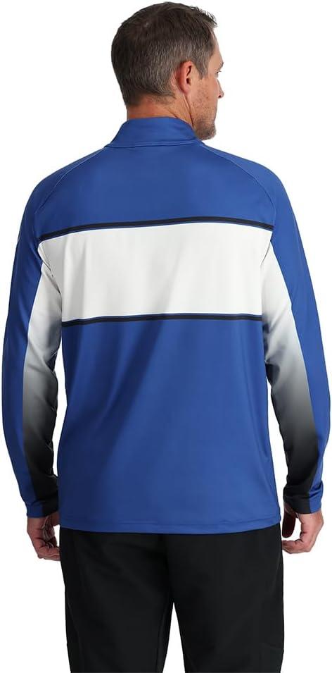 imageSpyder Mens Paramount Zip TNeck MidLayer MensElectric Blue