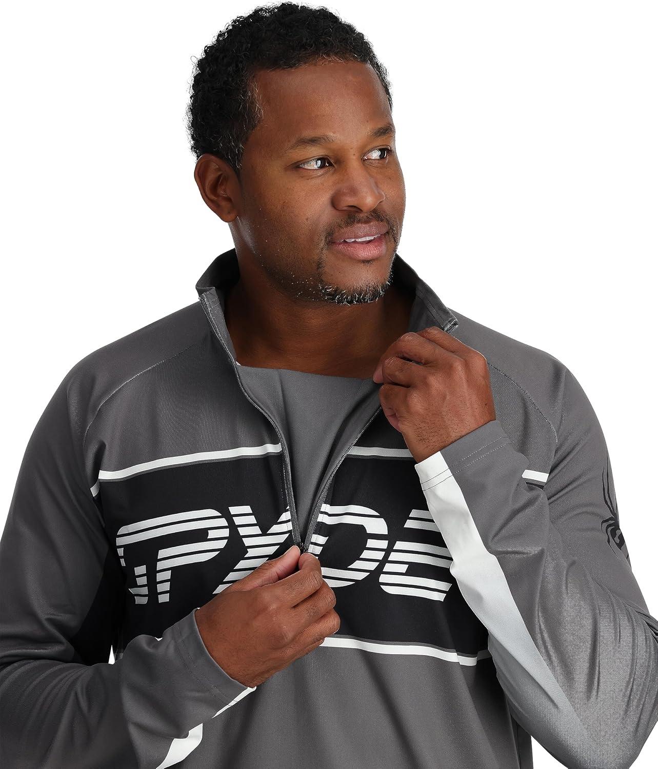 imageSpyder Mens Paramount Zip TNeck MidLayer MensPolar