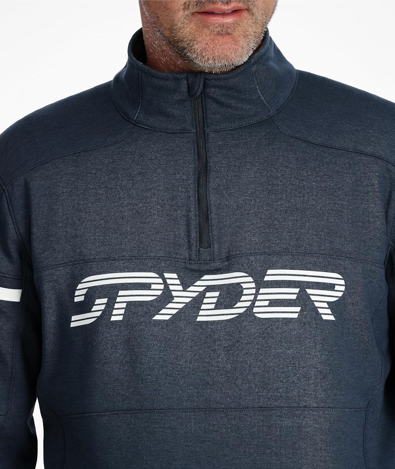 imageSpyder Mens Speed Half Zip Fleece JacketTrue Navy