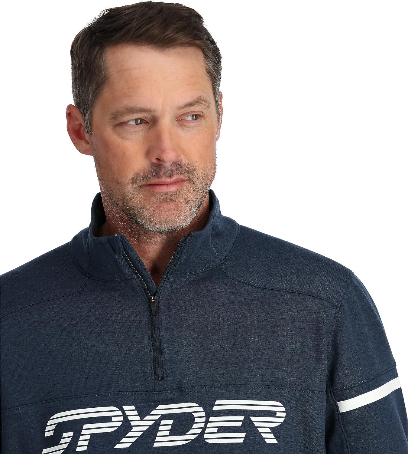 imageSpyder Mens Speed Half Zip Fleece JacketTrue Navy