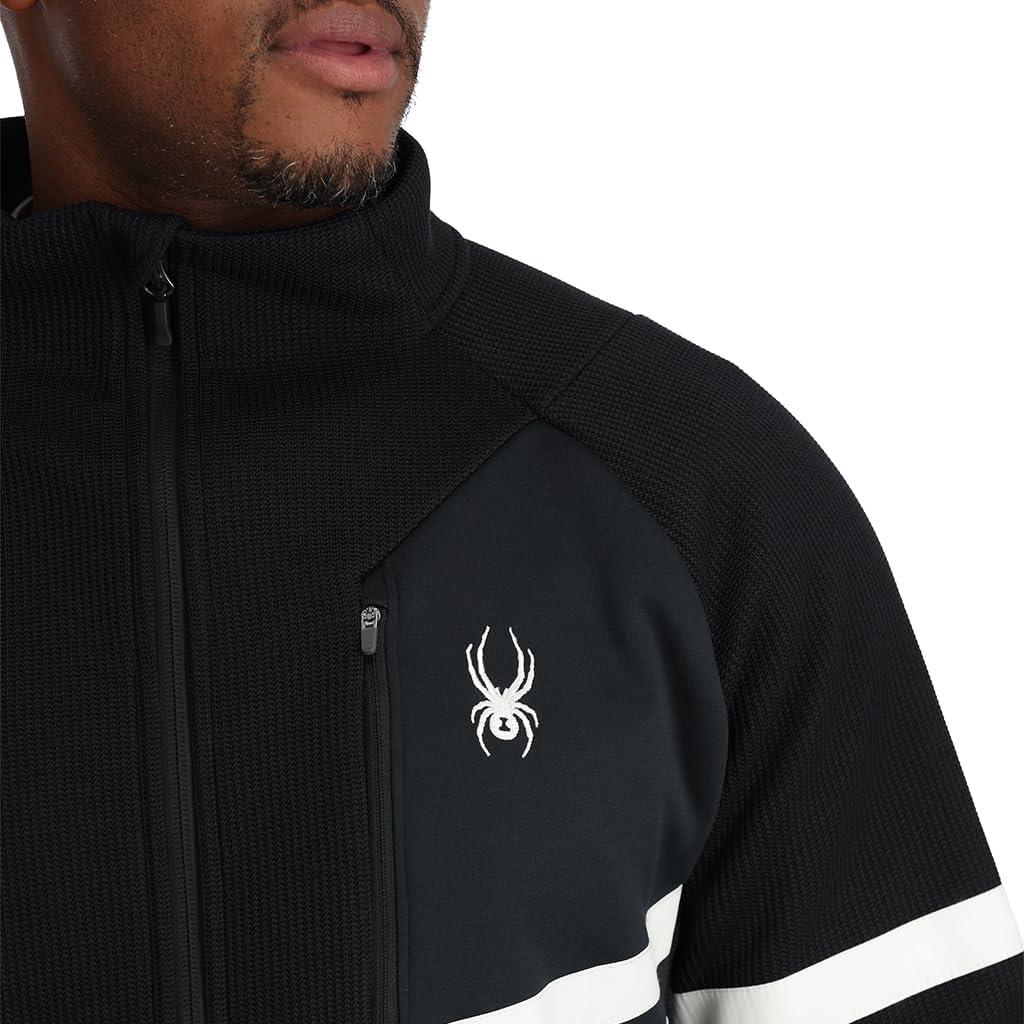 imageSpyder Mens Spyder Bandit Wengen Full Zip Fleece JacketBlack