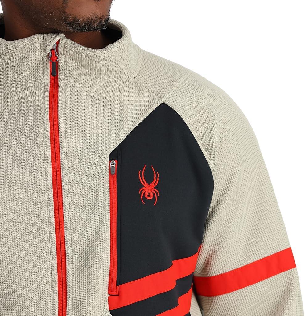 imageSpyder Mens Spyder Bandit Wengen Full Zip Fleece JacketSandstorm