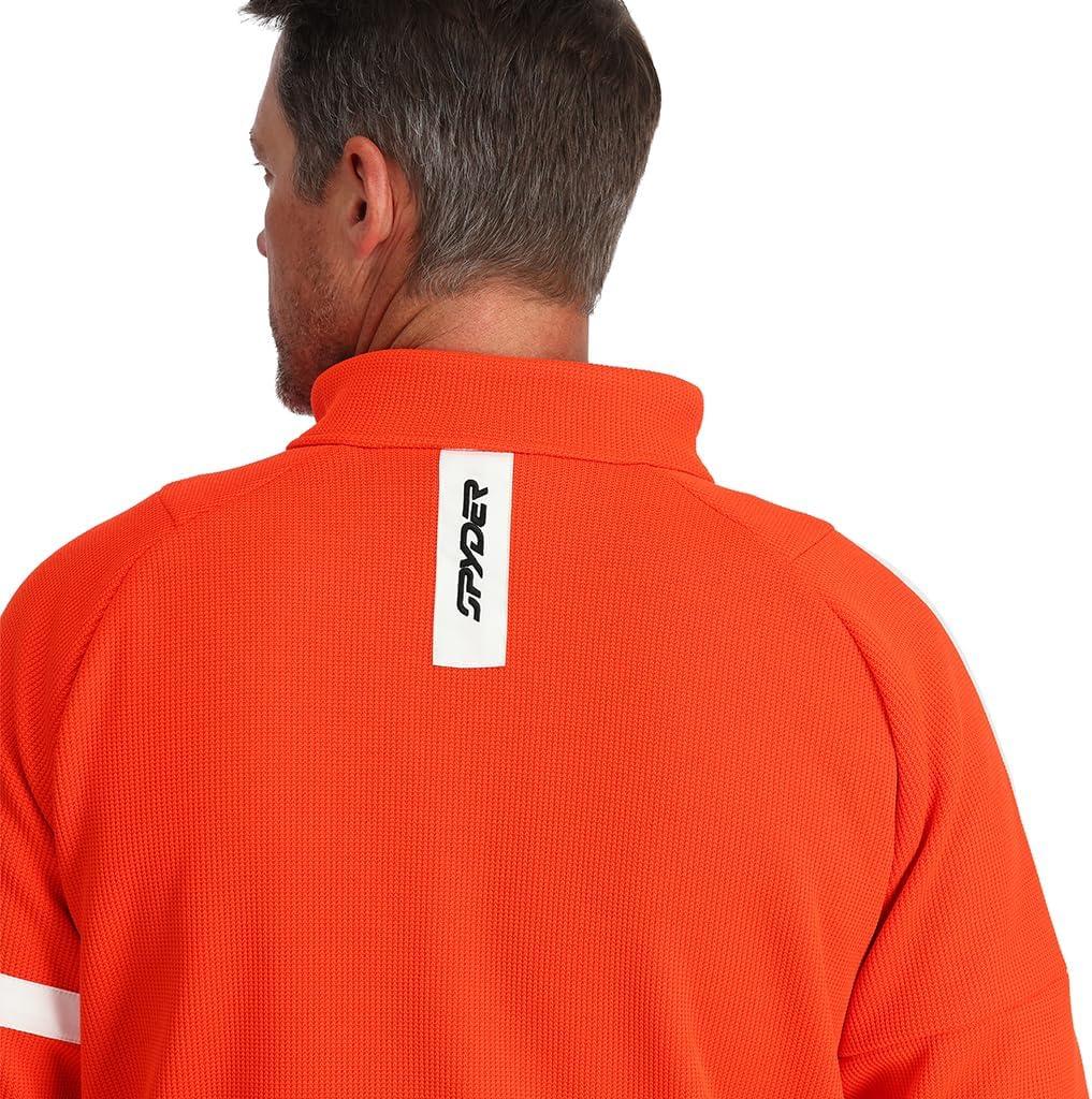 imageSpyder Mens Spyder Bandit Wengen Full Zip Fleece JacketTwisted Orange