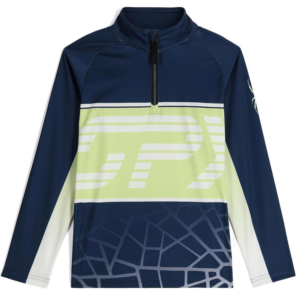 imageSpyder Boys Web Half Zip TNeckTrue Navy