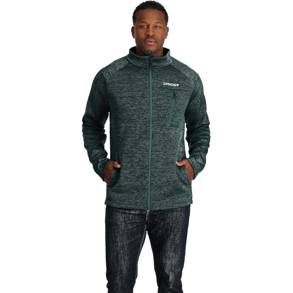 imageSpyder Mens Encore Fleece Jacket  Full ZipCypress Green