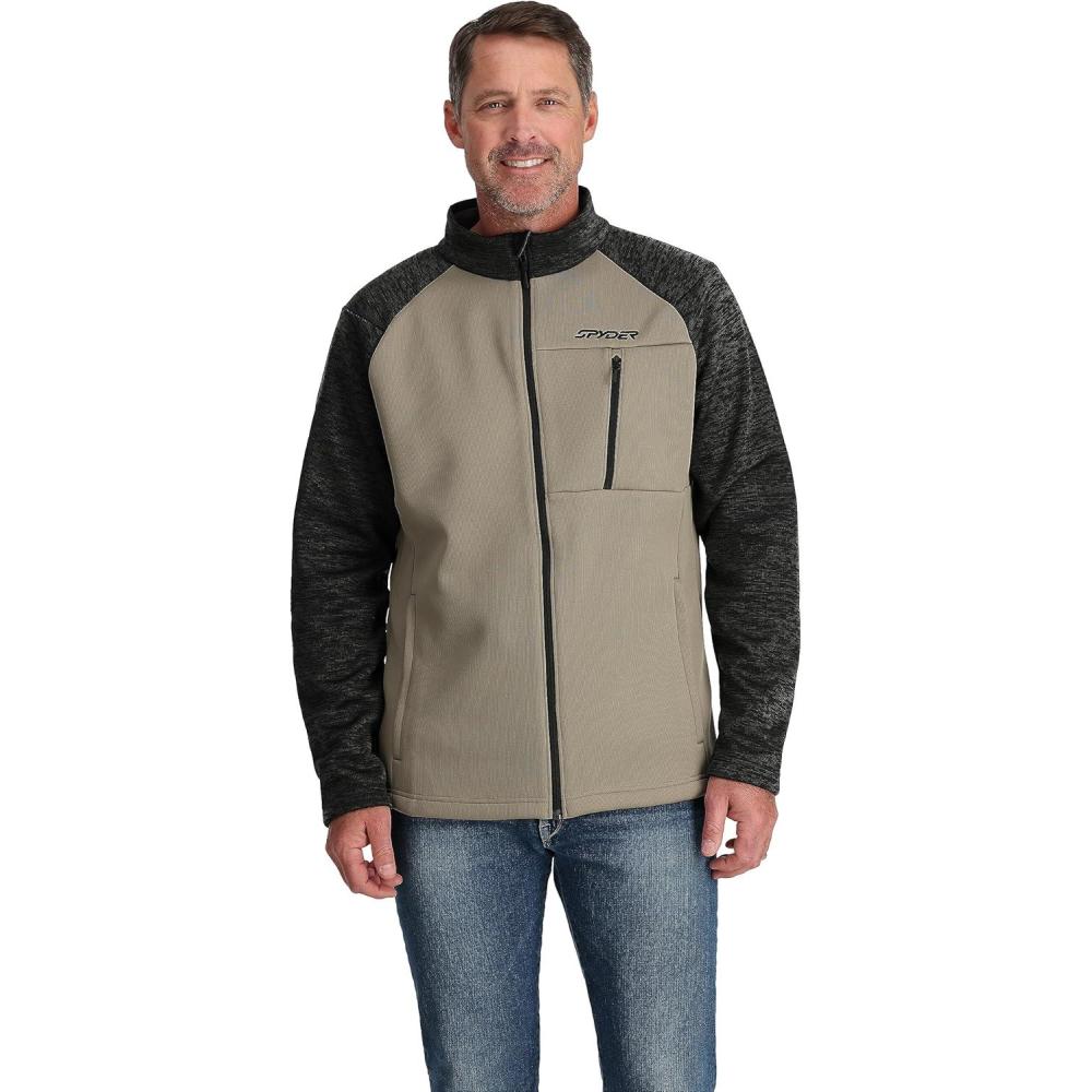 imageSpyder Mens Encore Fleece Jacket Full ZipDesert Taupe
