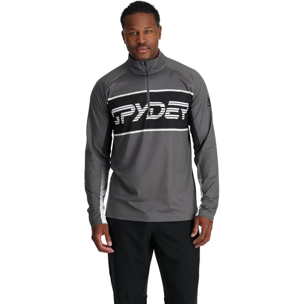 imageSpyder Mens Paramount Zip TNeck MidLayer MensPolar