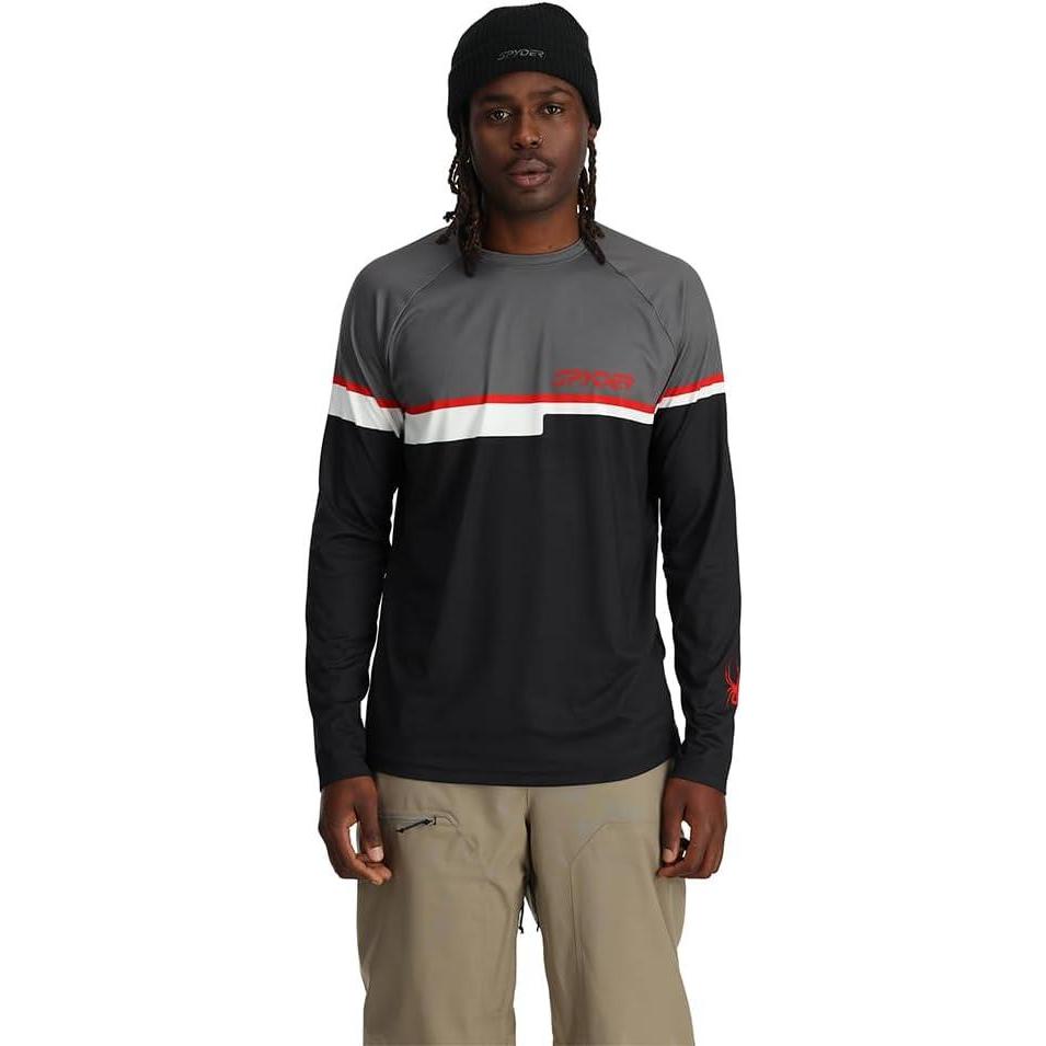 imageSpyder Mens Pump Crew Long Sleeve Shirt