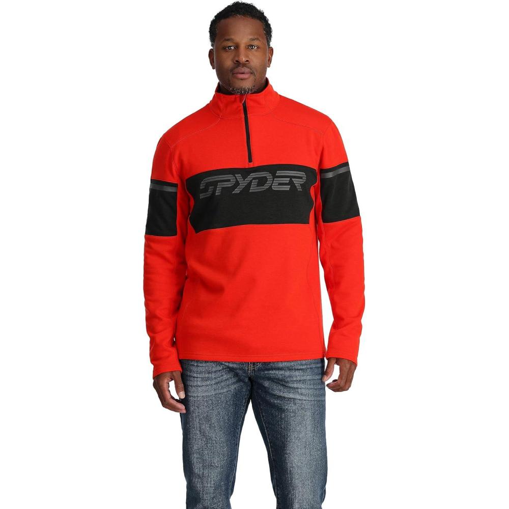 imageSpyder Mens Speed Half Zip Fleece JacketVolcano