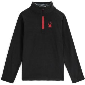 Spyder Kids Unisex Speed Half Zip Fleece Jacket(Black)