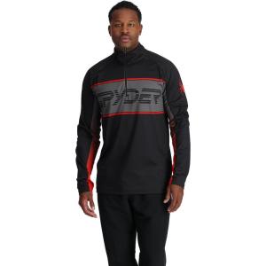 Spyder Men’s Paramount Zip T-Neck Mid-Layer Mens(Black)