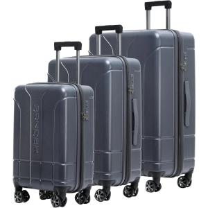 Spyder Carve 3 Piece Set with 360° Spinner Wheels, TSA Approved Lock, (20 Inch Carry On, 25 Inch Medium, 29 Inch Large) Gray(Gray)
