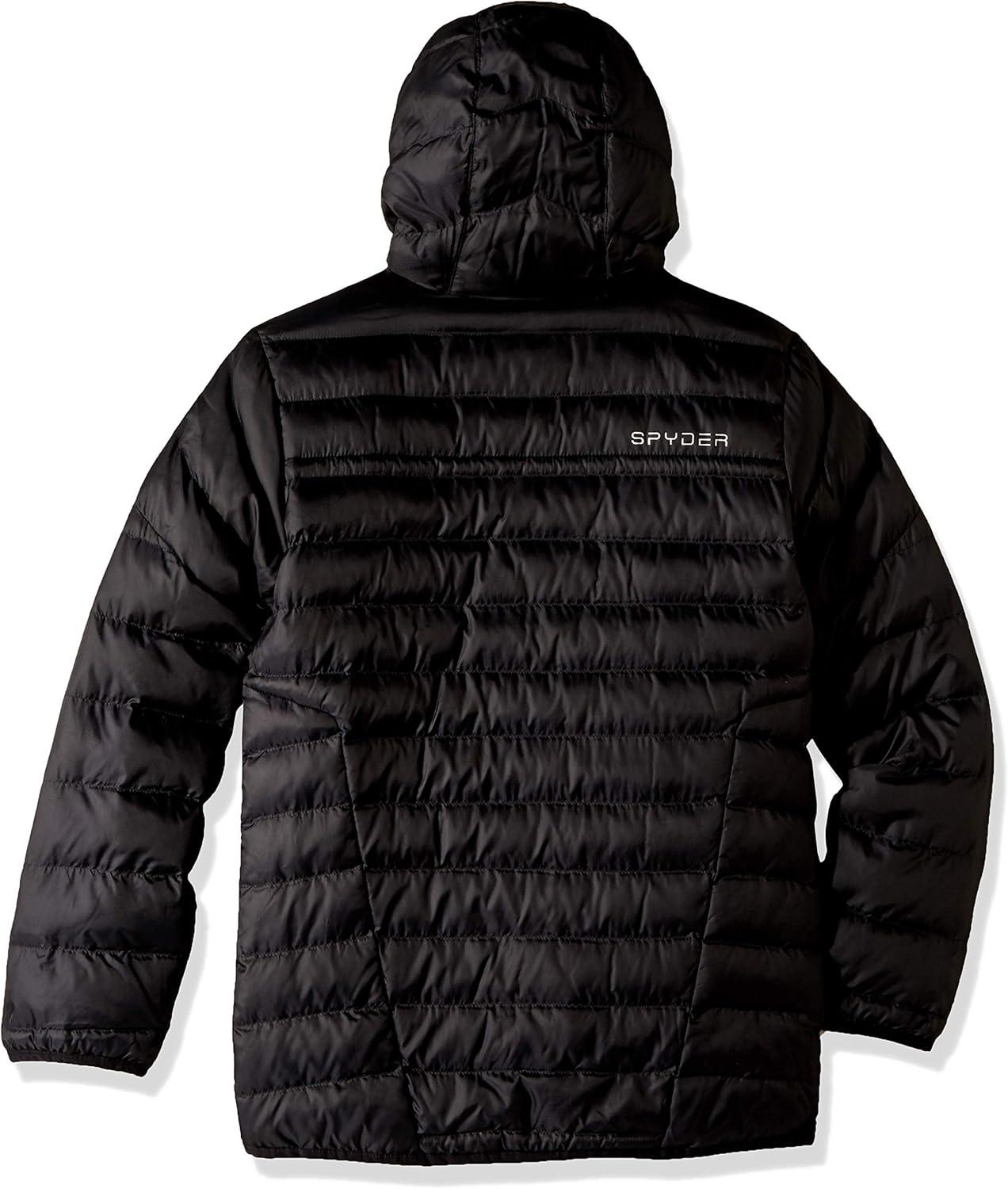 imageSpyder Boys Geared Hoody Synthetic Down JacketBlackBlackRed