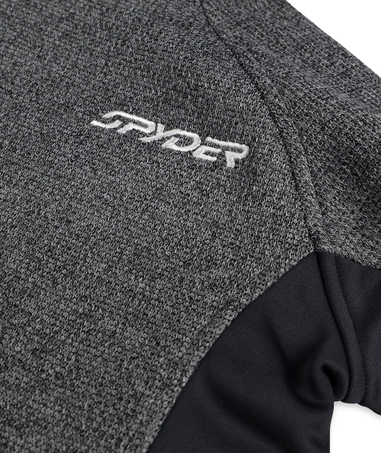 imageSpyder Boys Outbound Half Zip Fleece JacketLimestoneBlack Melange