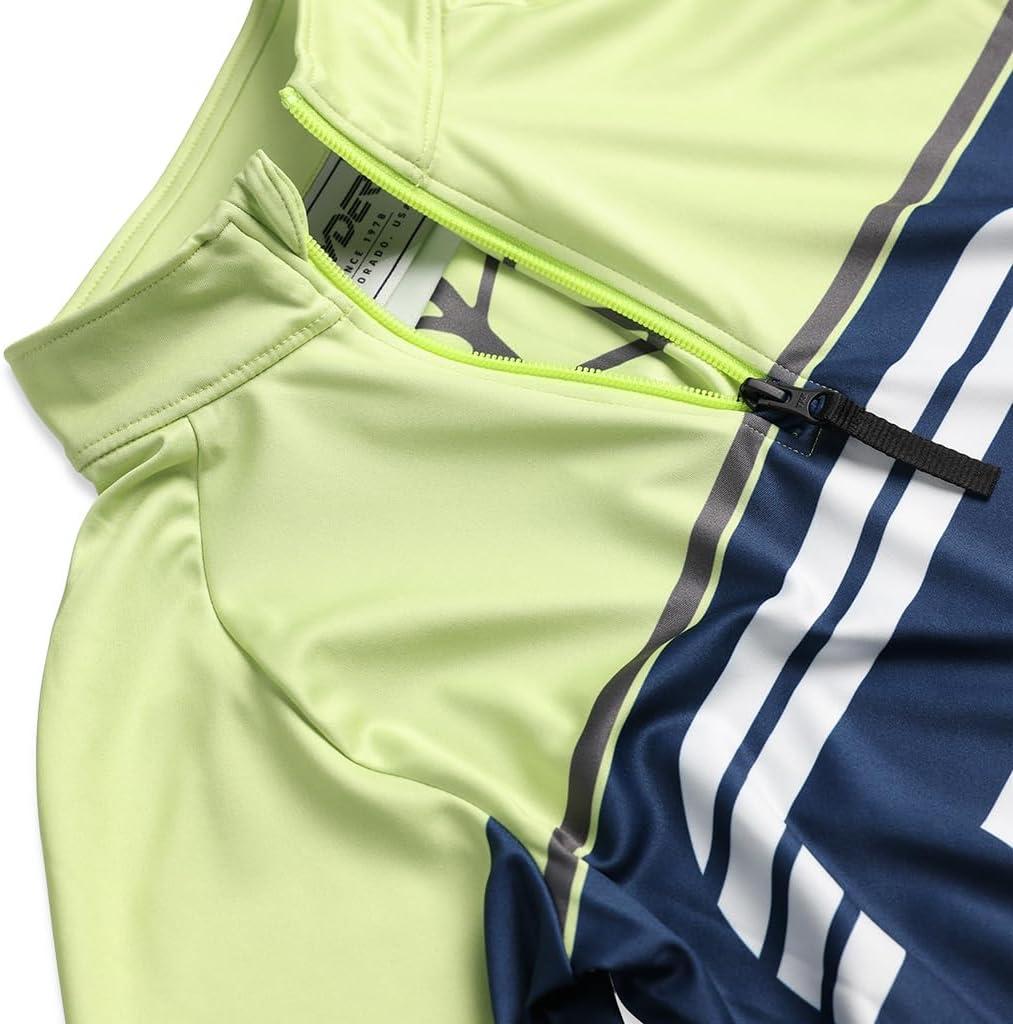 imageSpyder Boys Web Half Zip TneckLime Ice