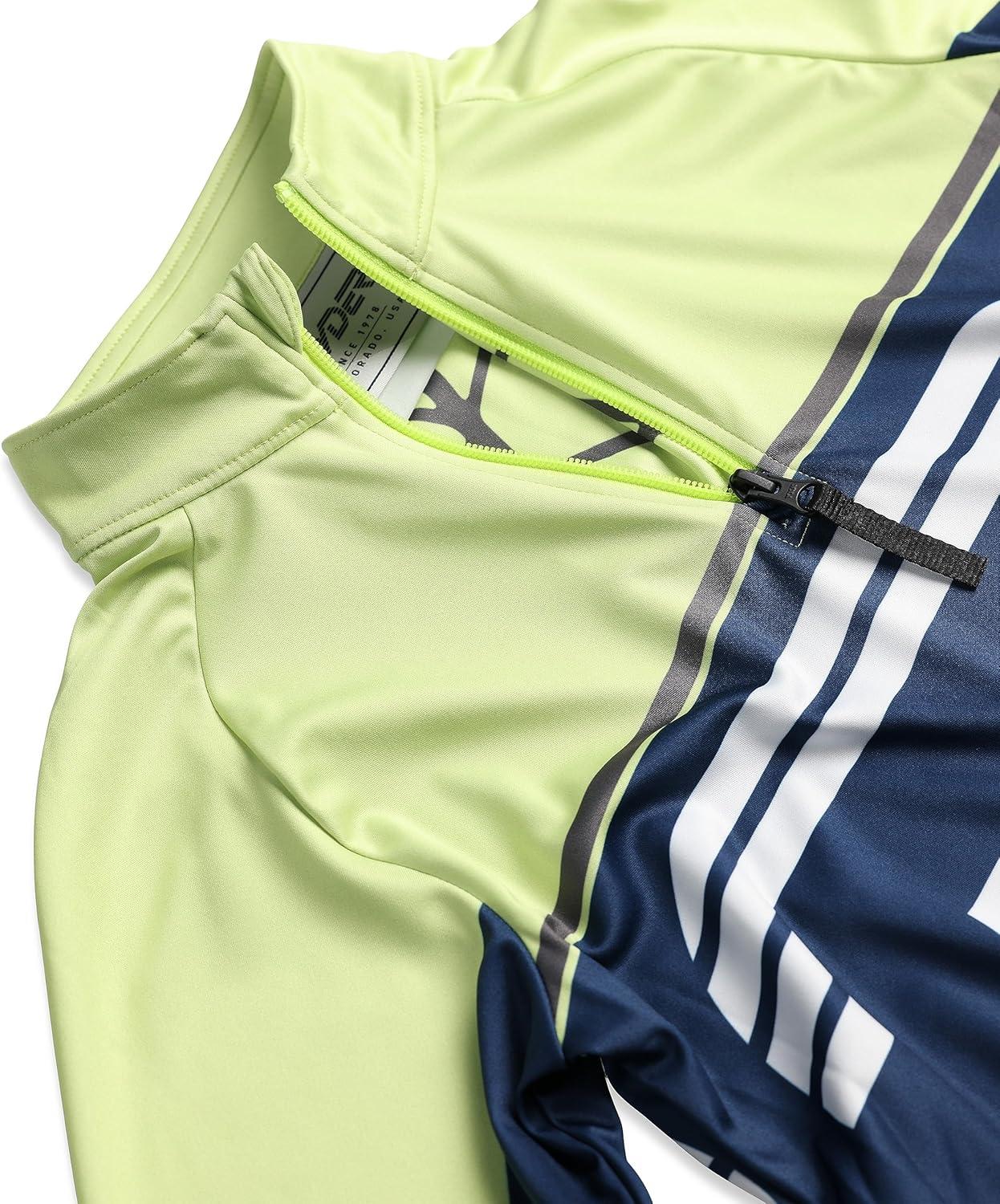 imageSpyder Boys Web Half Zip TneckLime Ice