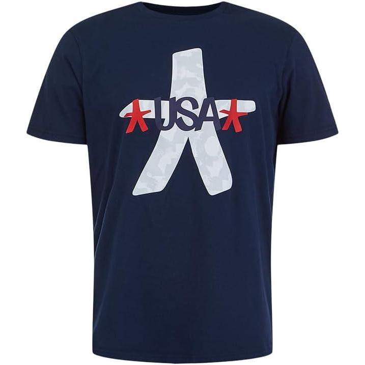 imageSpyder Boys USA Haze Short Sleeve Crew Neck TeeIndigo
