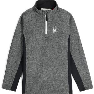 Spyder Boys Outbound Half Zip Fleece Jacket(Limestone/Black Melange)