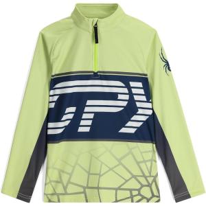 Spyder Boys’ Web Half Zip T-neck(Lime Ice)