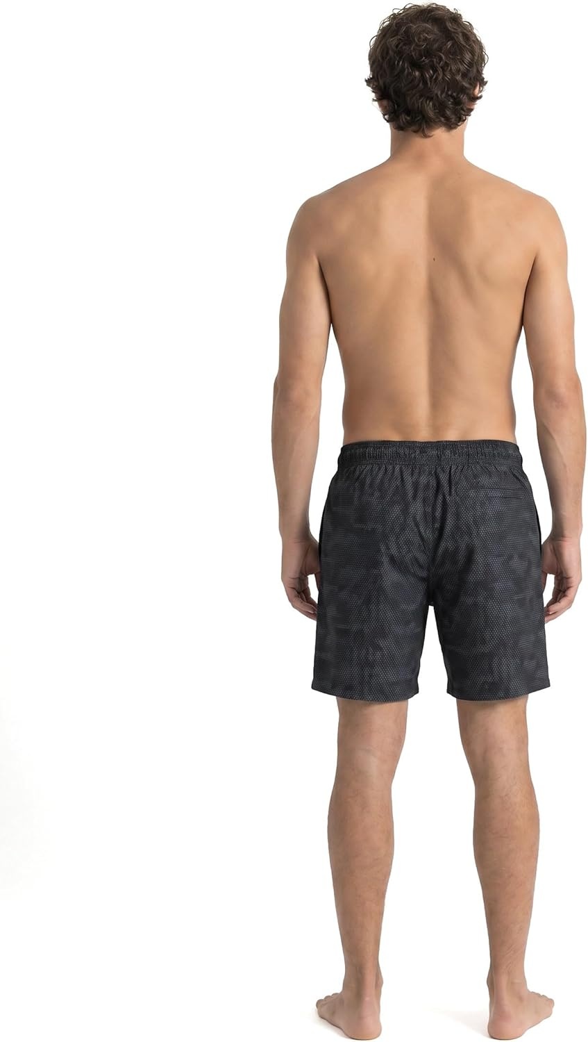 imageSpyder Mens Swim Trunks Stretch QuickDry 7inch Board Shorts Sun Protection amp LinerBlkcamco