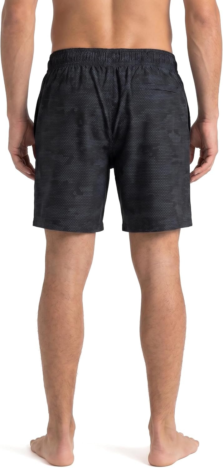 imageSpyder Mens Swim Trunks Stretch QuickDry 7inch Board Shorts Sun Protection amp LinerBlkcamco