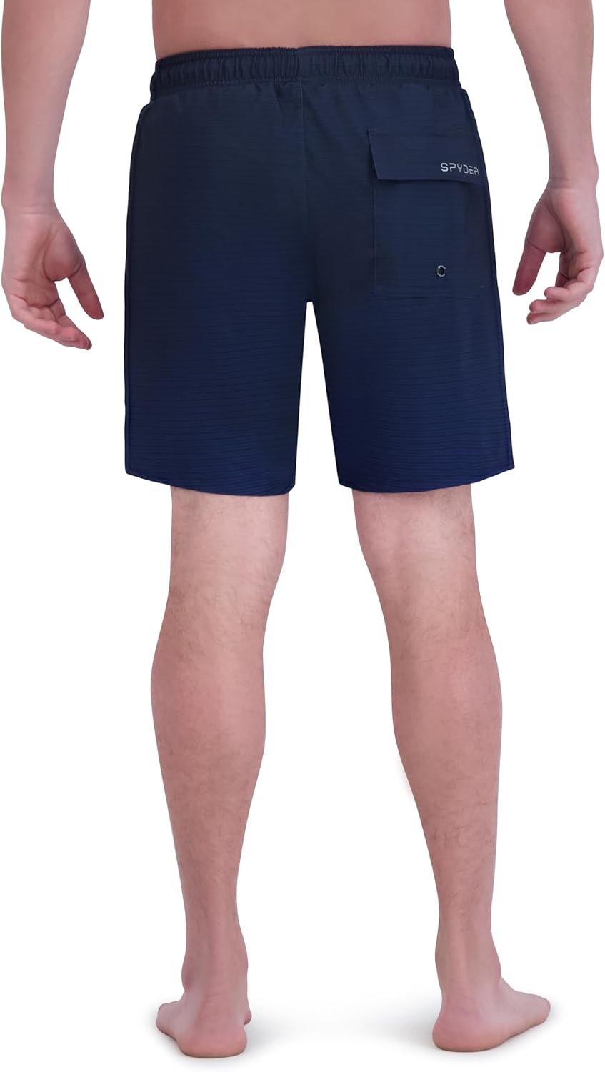 imageSpyder Mens Swim Trunks Stretch QuickDry 7inch Board Shorts Sun Protection amp LinerCobalt