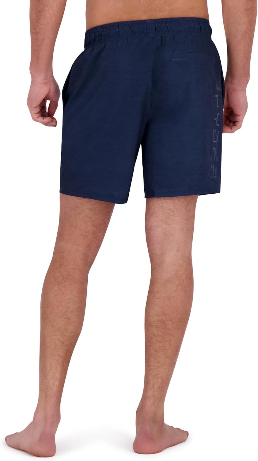 imageSpyder Mens Swim Trunks Stretch QuickDry 7inch Board Shorts Sun Protection amp LinerDress Blue