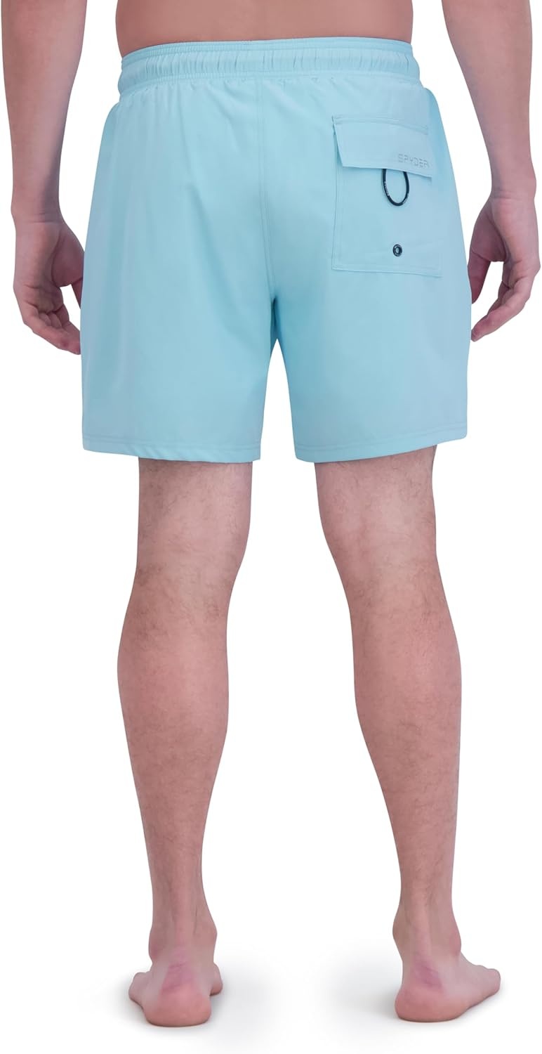 imageSpyder Mens Swim Trunks Stretch QuickDry 7inch Board Shorts Sun Protection amp LinerGoa
