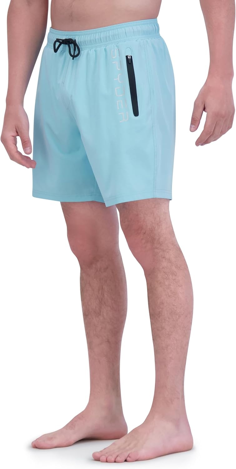 imageSpyder Mens Swim Trunks Stretch QuickDry 7inch Board Shorts Sun Protection amp LinerGoa