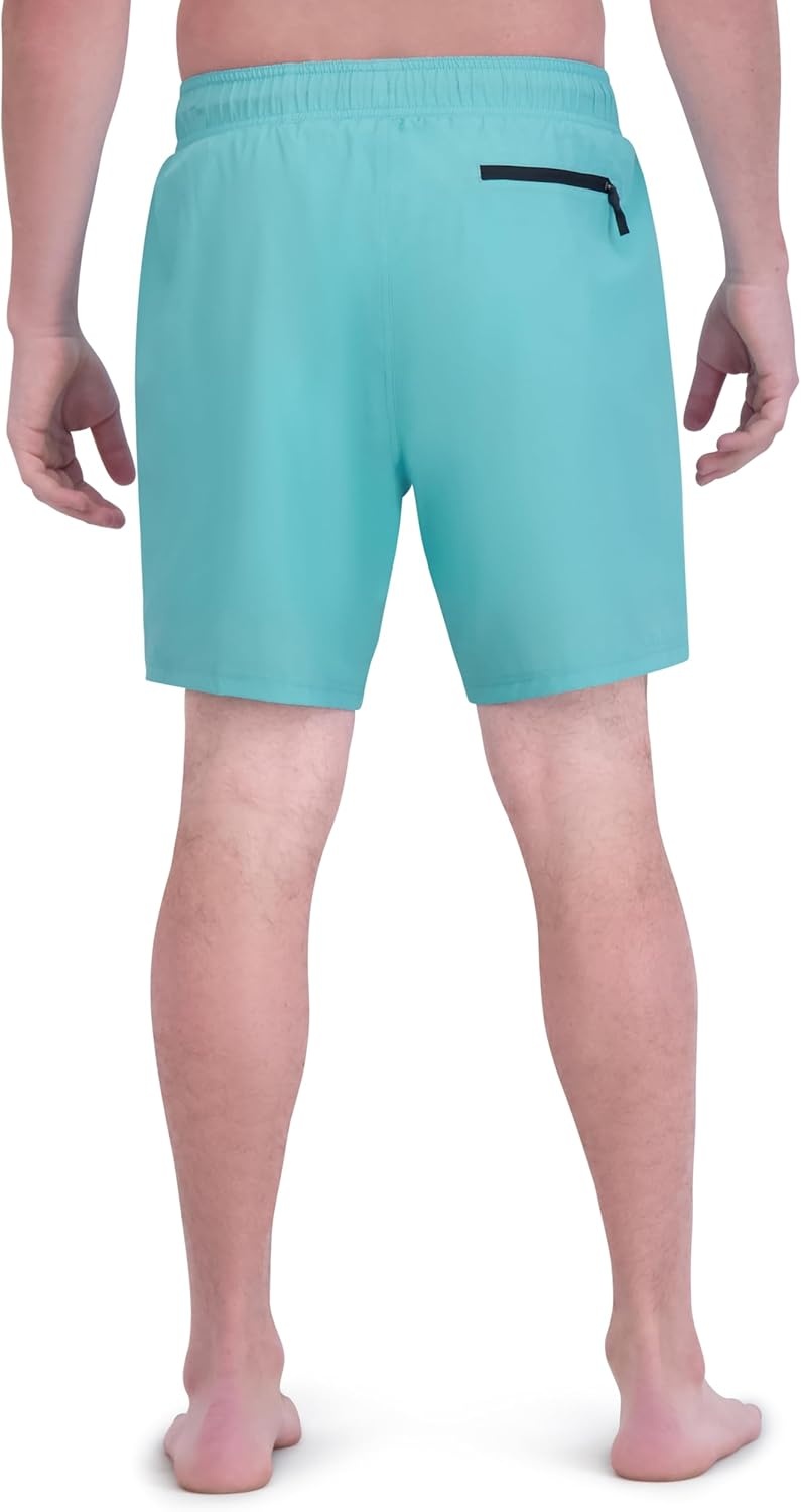 imageSpyder Mens Swim Trunks Stretch QuickDry 7inch Board Shorts Sun Protection amp LinerLime