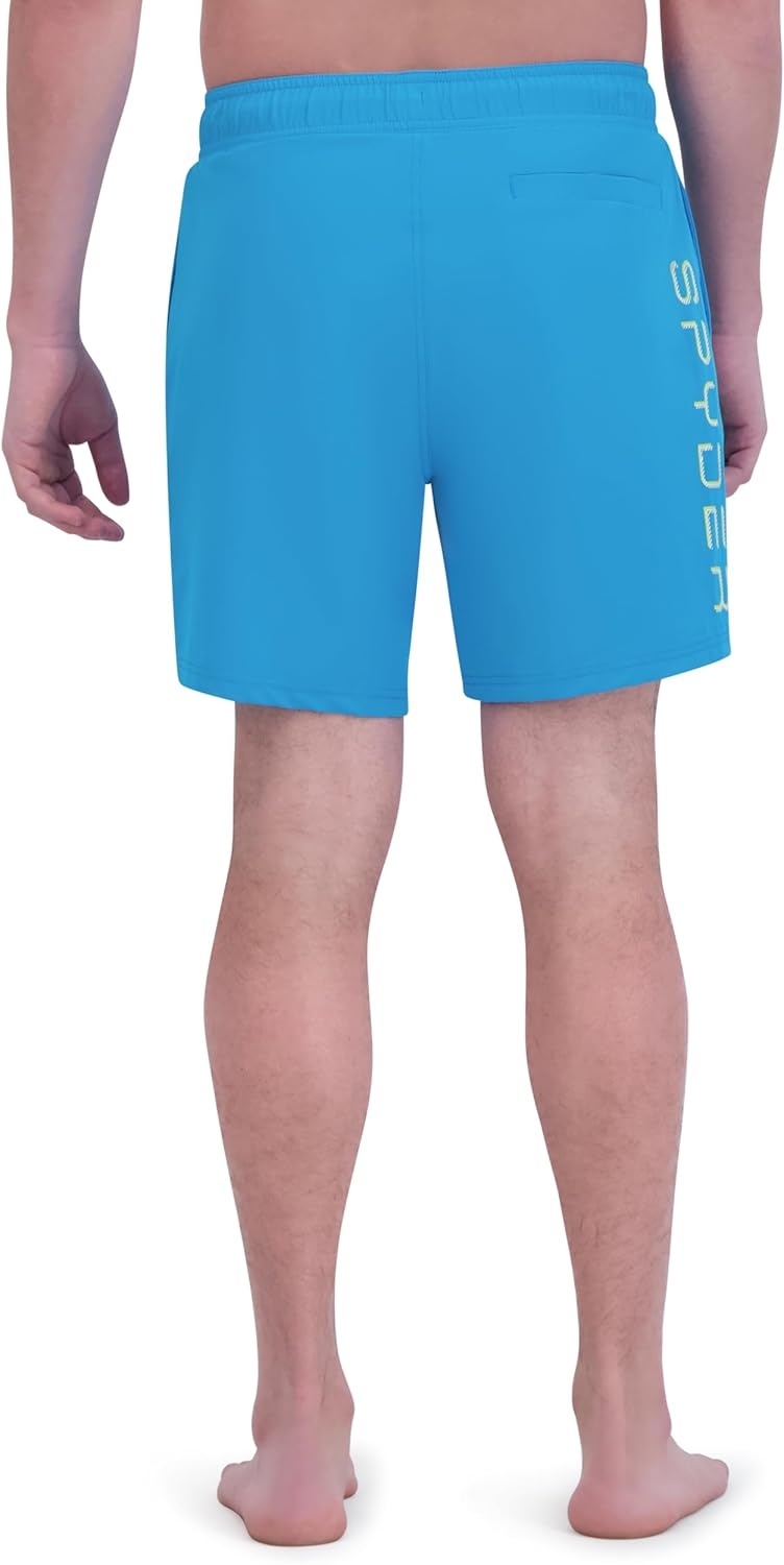 imageSpyder Mens Swim Trunks Stretch QuickDry 7inch Board Shorts Sun Protection amp LinerMix