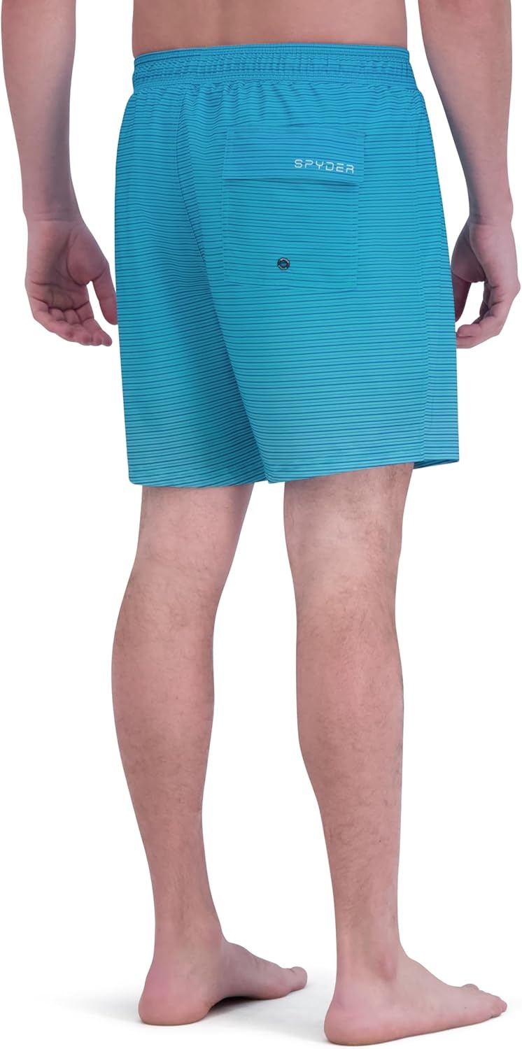 imageSpyder Mens Swim Trunks Stretch QuickDry 7inch Board Shorts Sun Protection amp LinerMulti