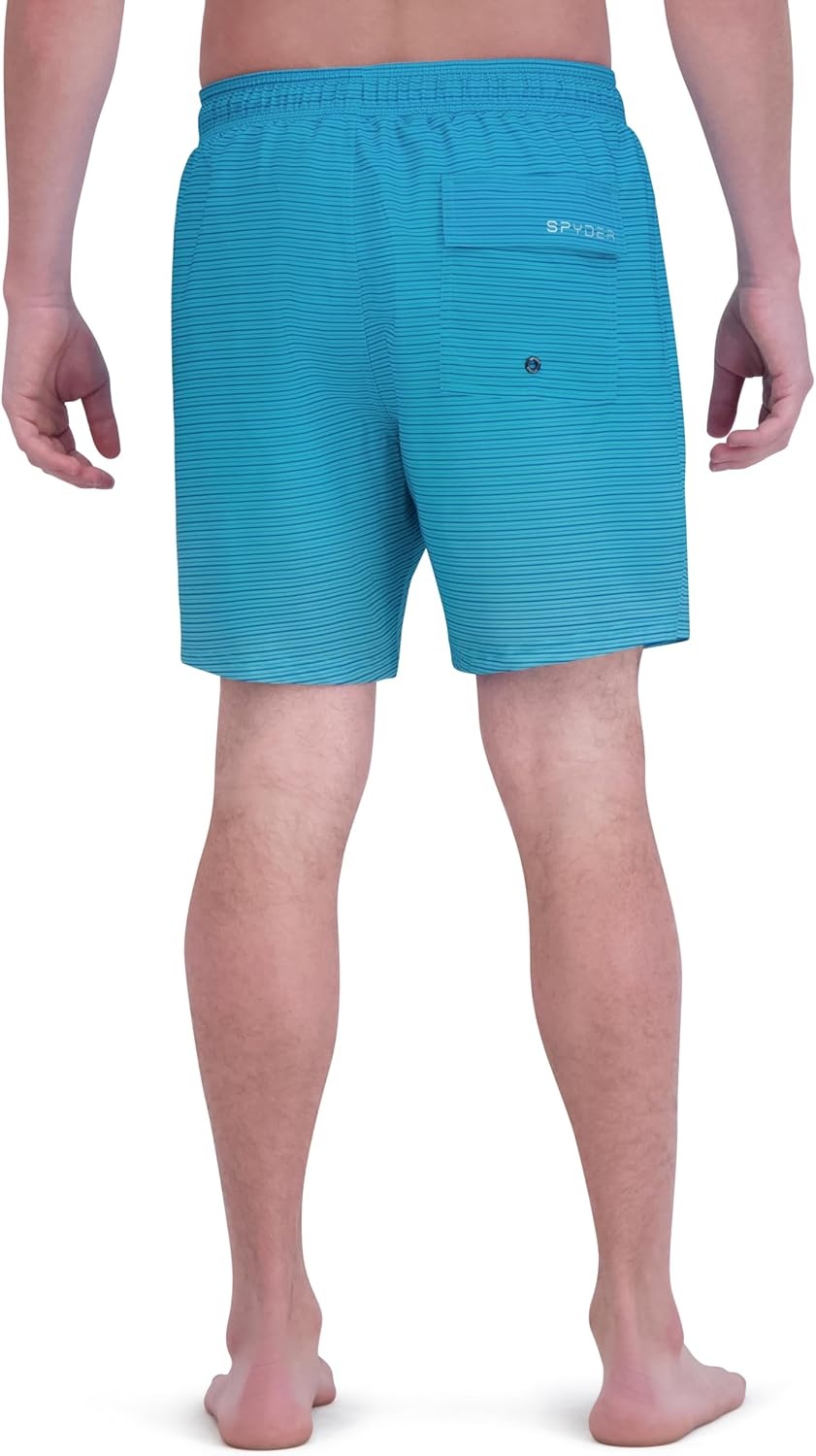 imageSpyder Mens Swim Trunks Stretch QuickDry 7inch Board Shorts Sun Protection amp LinerMulti
