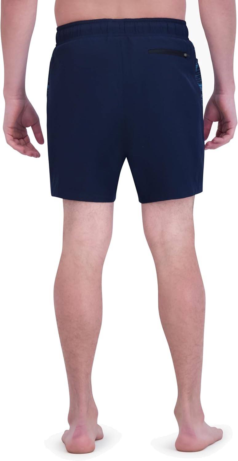 imageSpyder Mens Swim Trunks Stretch QuickDry 7inch Board Shorts Sun Protection amp LinerNavy