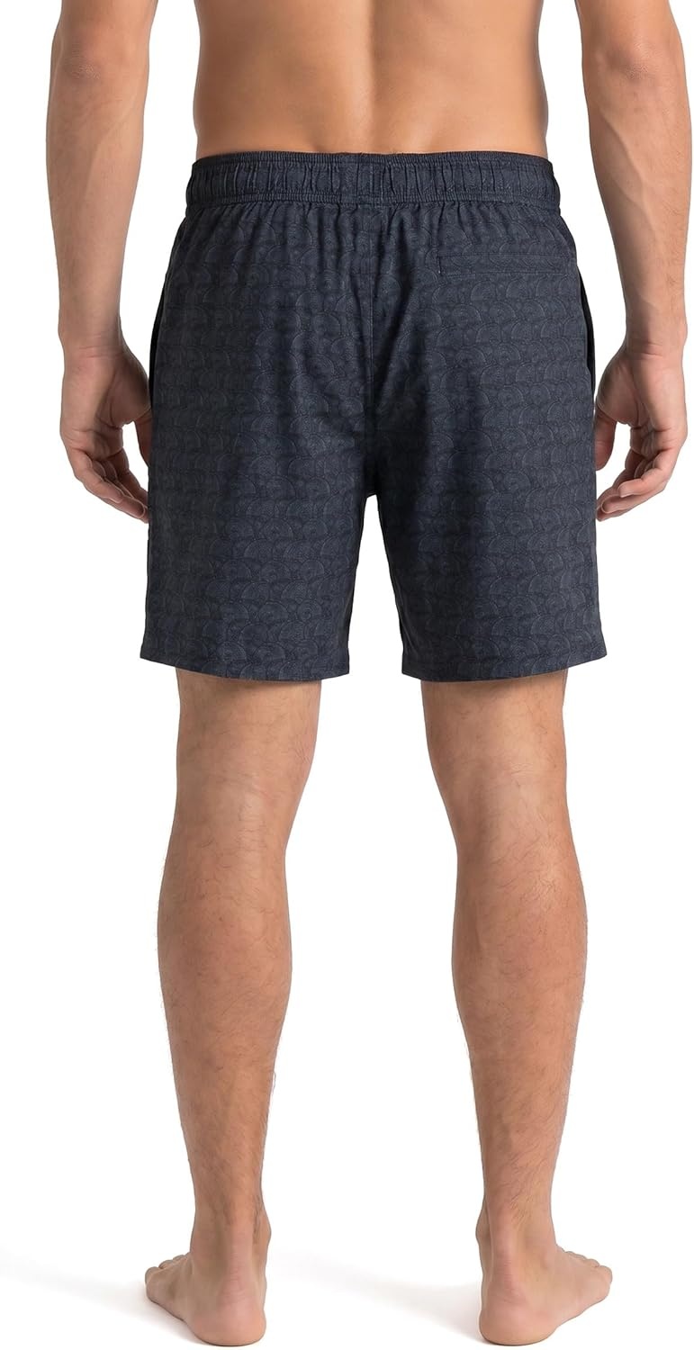 imageSpyder Mens Swim Trunks Stretch QuickDry 7inch Board Shorts Sun Protection amp LinerOnyx Black