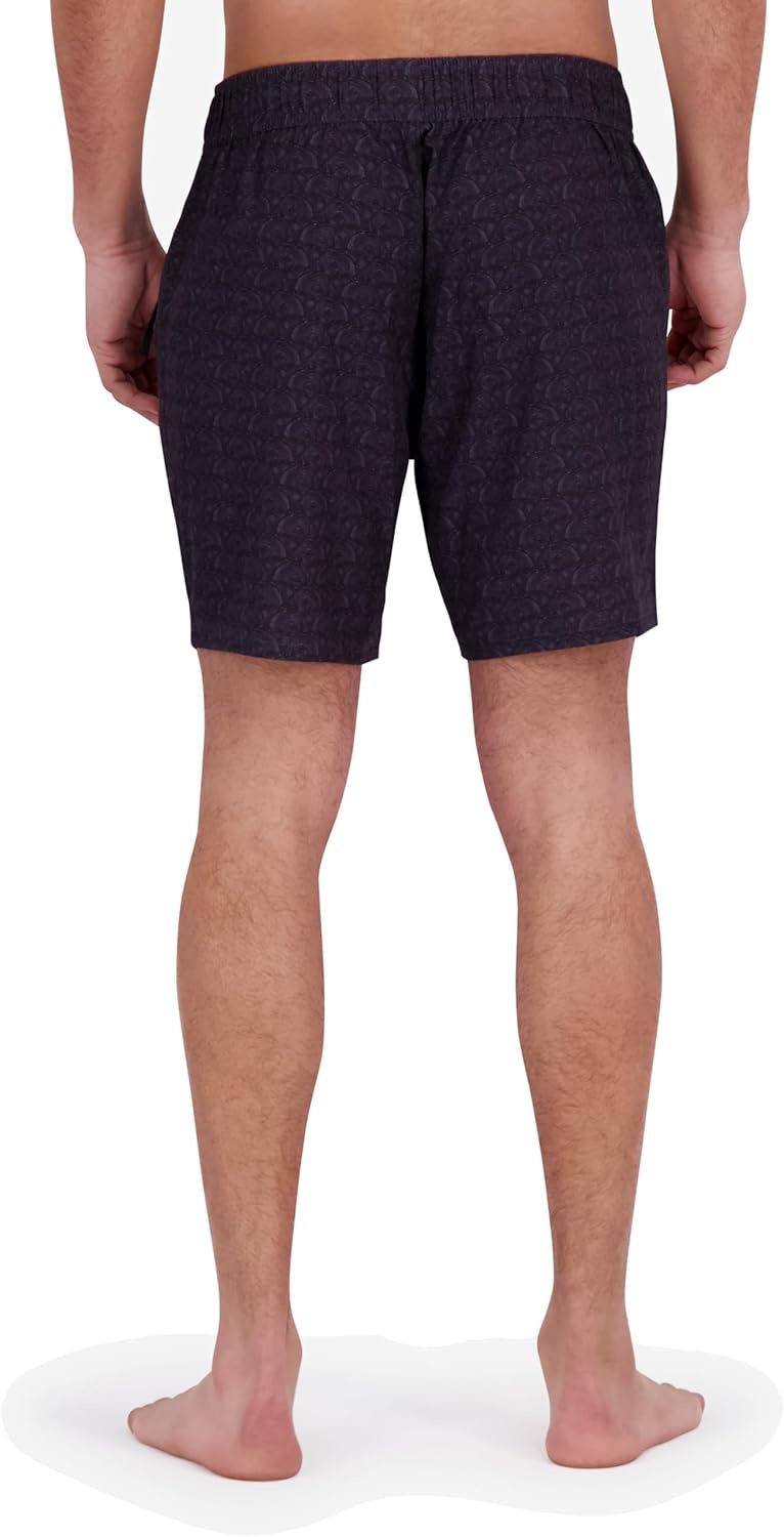 imageSpyder Mens Swim Trunks Stretch QuickDry 7inch Board Shorts Sun Protection amp LinerRaven