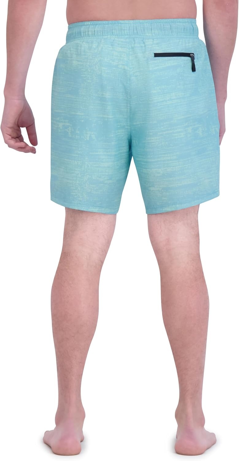 imageSpyder Mens Swim Trunks Stretch QuickDry 7inch Board Shorts Sun Protection amp LinerSand