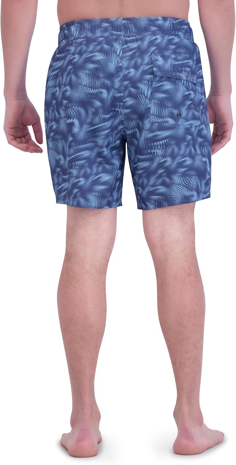 imageSpyder Mens Swim Trunks Stretch QuickDry 7inch Board Shorts Sun Protection amp LinerSky