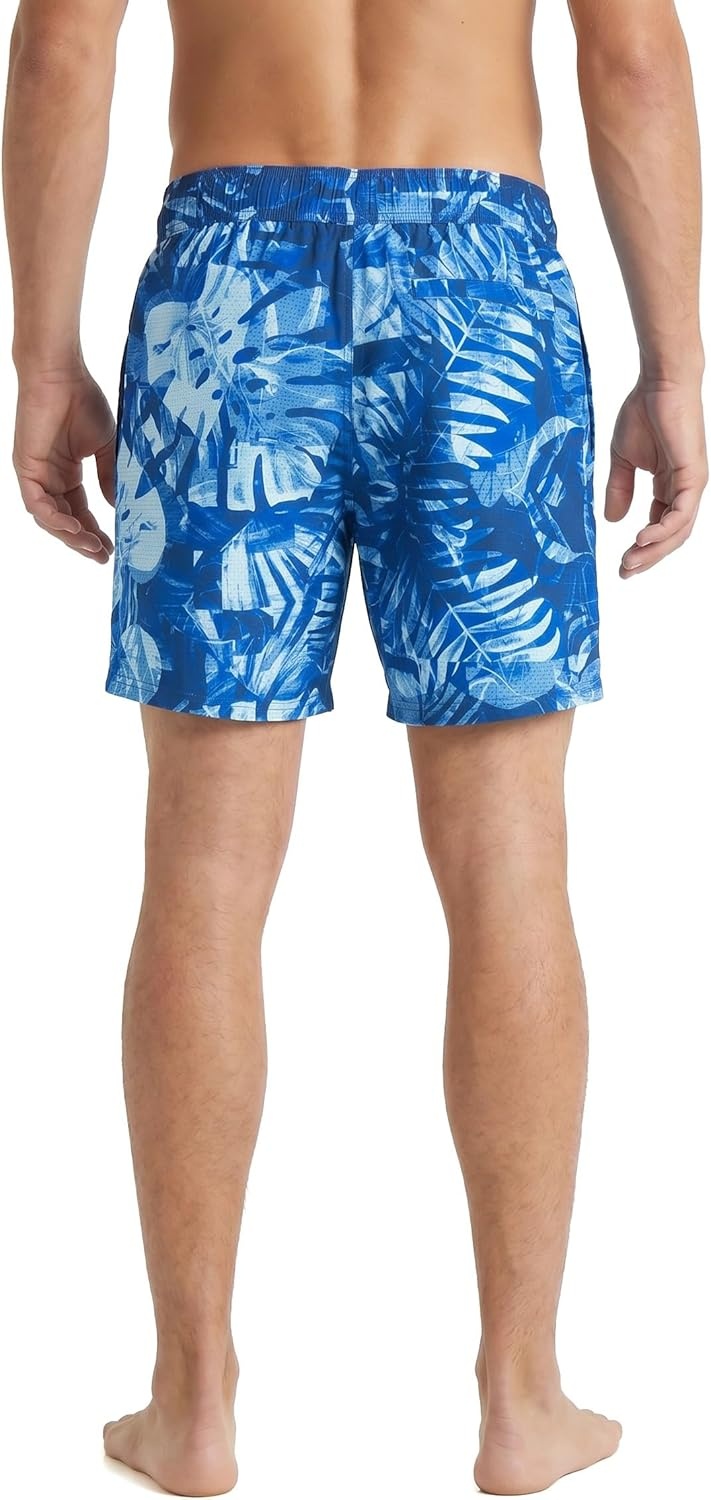 imageSpyder Mens Swim Trunks Stretch QuickDry 7inch Board Shorts Sun Protection amp LinerSurf Blue
