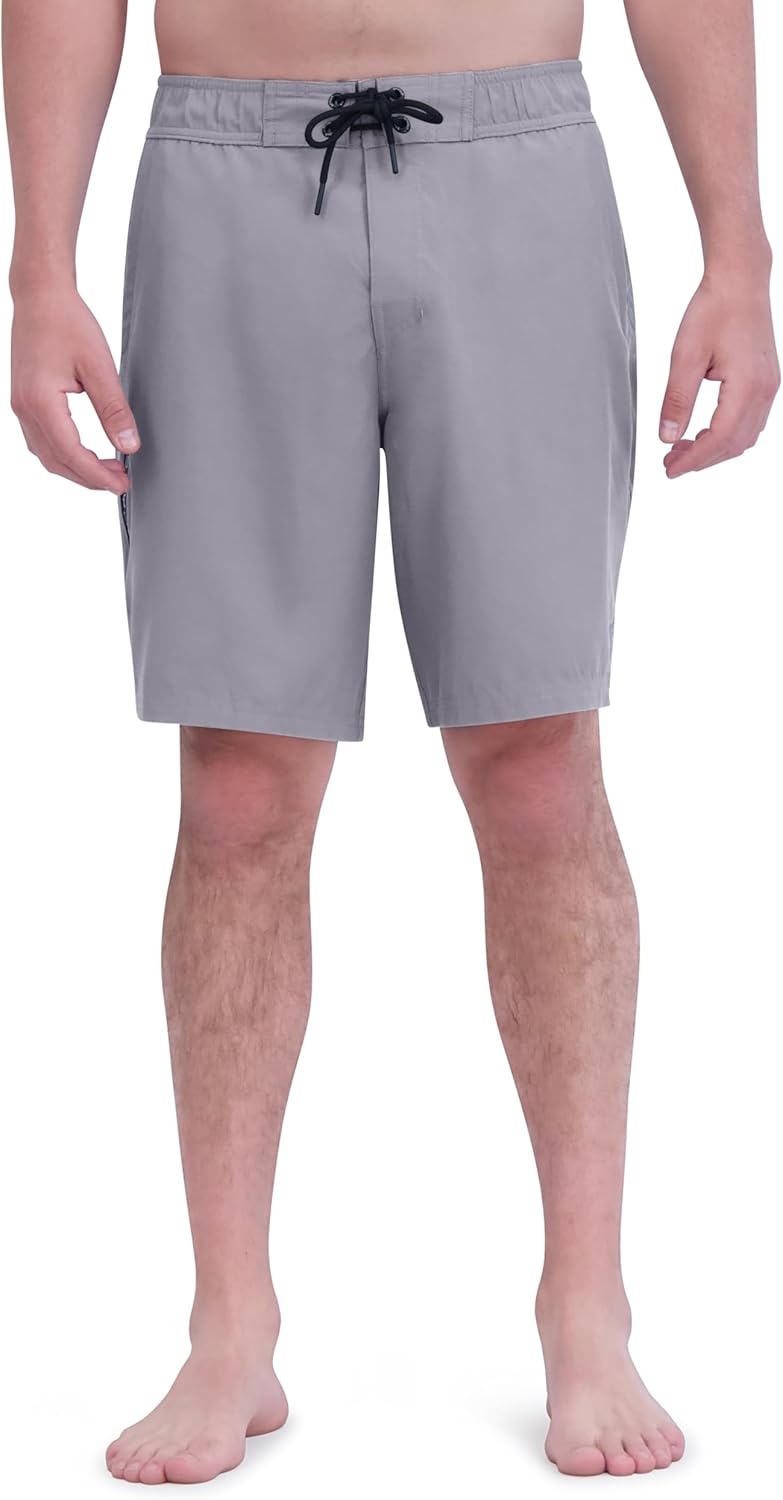 imageSpyder Mens Swim Trunks Stretch QuickDry 9 Board Shorts Sun Protection Pockets amp Brief LinerDust