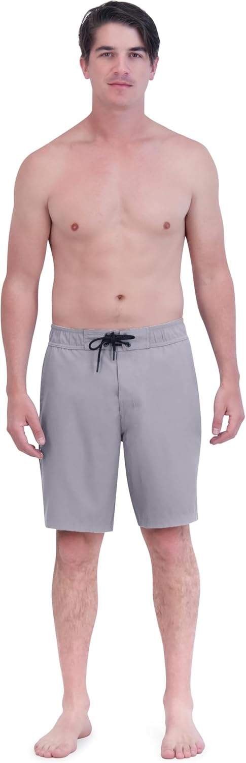 imageSpyder Mens Swim Trunks Stretch QuickDry 9 Board Shorts Sun Protection Pockets amp Brief LinerDust