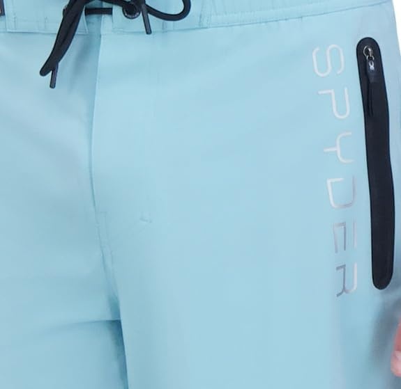 imageSpyder Mens Swim Trunks Stretch QuickDry 9 Board Shorts Sun Protection Pockets amp Brief LinerGoa