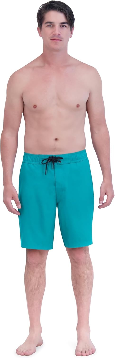 imageSpyder Mens Swim Trunks Stretch QuickDry 9 Board Shorts Sun Protection Pockets amp Brief LinerMix