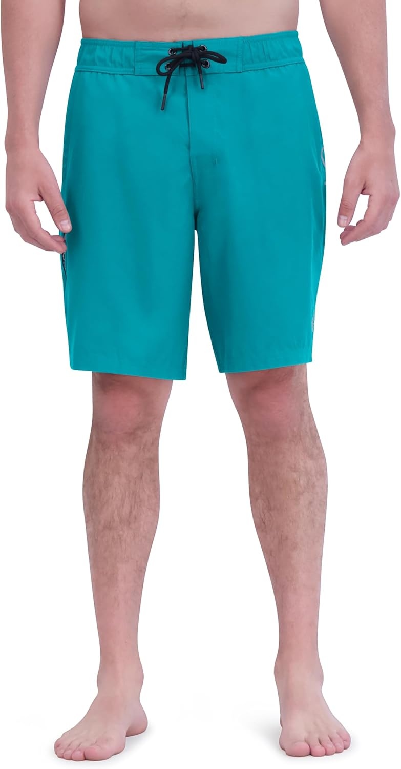 imageSpyder Mens Swim Trunks Stretch QuickDry 9 Board Shorts Sun Protection Pockets amp Brief LinerMix